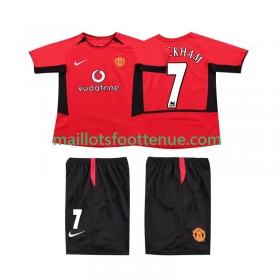 Maillot/Tenue Manchester United BECKHAM 7 2004 Retro Enfant Domicile 2002